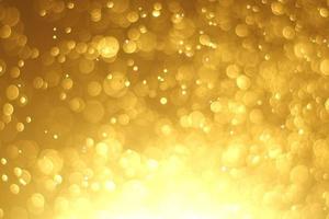 Golden Bokeh Abstract Background For Happy Festival photo