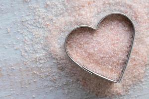 Himalayan Sea Salt in a Heart Shape photo