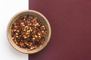 Red Pepper Flakes in a Bowl photo