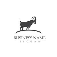 Goat logo template vector icon