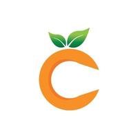 Orange logo icon vector illustration