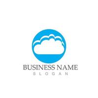 Cloud template icon vector