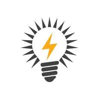 Light bulb symbol icon vector