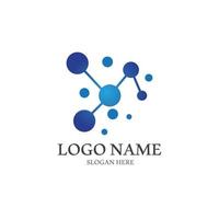 Molecule logo vector illustration design