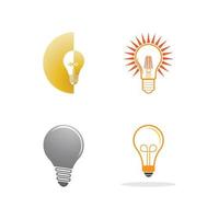 Light bulb symbol icon vector