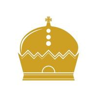 diseño de vector de icono de logotipo de corona