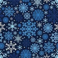 Snowflakes Seamless Pattern Background vector