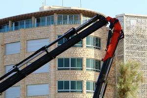 Work and working machines and tools in Israel. photo