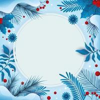 Nature Border Winter Background vector