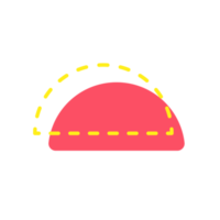 Memphis-Elemente. einfache geometrische linienobjektstrukturform png