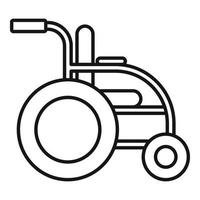 Invalid wheelchair icon, outline style vector