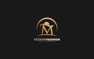 M logo fashion company. text identity template vector illustration for your brand.