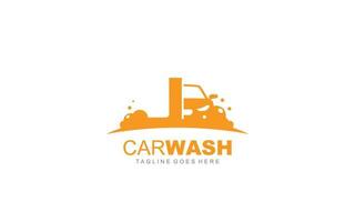 J logo carwash for identity. car template vector illustration for your brand.