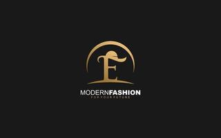 E logo fashion company. text identity template vector illustration for your brand.