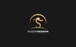 S logo fashion company. text identity template vector illustration for your brand.