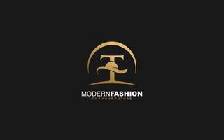 T logo fashion company. text identity template vector illustration for your brand.