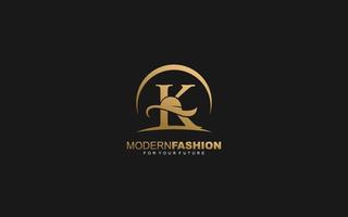 K logo fashion company. text identity template vector illustration for your brand.