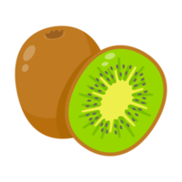 halverad kiwi frukt friska mat för vegetarianer png