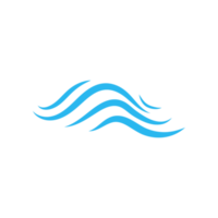 icona della linea dell'onda d'acqua blu nel mare png