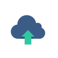 nube informatica. condivisione File attraverso il nube. collegamento per un in linea dati server png