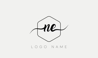 Handwriting letter NE logo pro vector file pro Vector Pro Vector