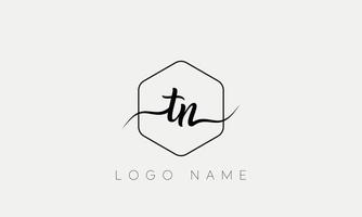 Handwriting letter TN logo pro vector file pro Vector Pro Vector