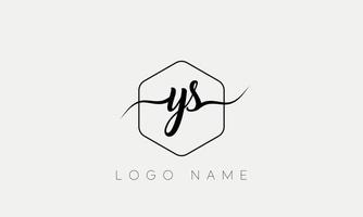 Handwriting letter YS logo pro vector file pro Vector Pro Vector