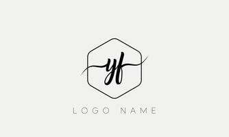 letra de letra yf logo pro archivo vectorial vector