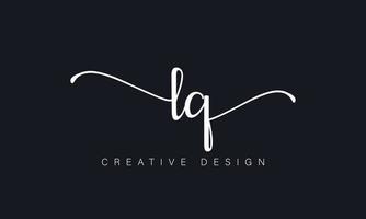 Handwriting letter LQ logo pro vector file pro Vector Pro Vector