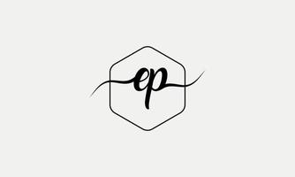 Handwriting letter EP logo pro vector file pro Vector Pro Vector