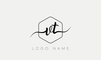 letra letra vt logo pro archivo vectorial vector