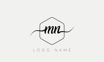 Handwriting letter MN logo pro vector file pro Vector Pro Vector