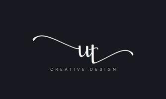 Handwriting letter UT logo pro vector file pro Vector Pro Vector