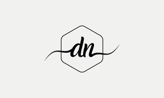 Handwriting letter DN logo pro vector file pro Vector Pro Vector