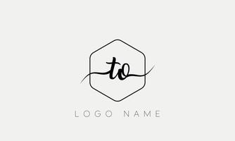 Handwriting letter TO logo pro vector file pro Vector Pro Vector