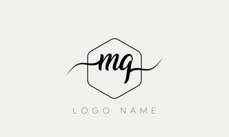 Handwriting letter MQ logo pro vector file pro Vector Pro Vector