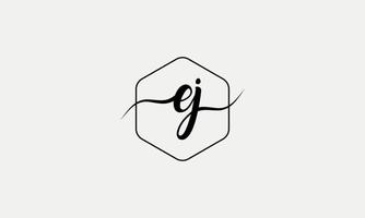 Handwriting letter EJ logo pro vector file pro Vector Pro Vector