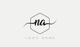 Handwriting letter NA logo pro vector file pro Vector Pro Vector