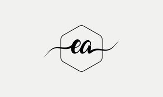 escritura carta ea logo pro archivo vectorial vector