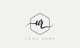 Handwriting letter UR logo pro vector file pro Vector Pro Vector