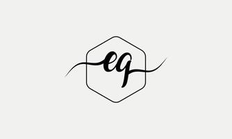 Handwriting letter EQ logo pro vector file pro Vector Pro Vector