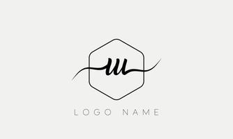 Handwriting letter UU logo pro vector file pro Vector Pro Vector