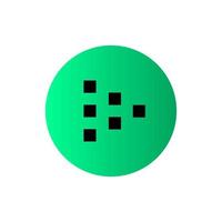 Livepeer LPT icon isolated on white background. vector