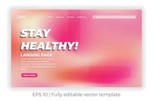 Minimal vibrant gradient background for website designs, Digital website landing page design concept, Applicable for landing pages, covers, brochures, flyers, presentations, banner vector