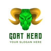 Wild Goat Gradient logo design vector template illustration