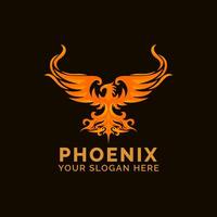 Phoenix Fire Logo Design Vector Mascot template