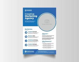 orporate business agency flyer template vector