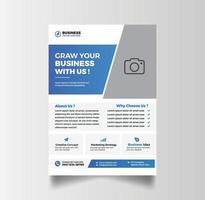 orporate business agency flyer template vector