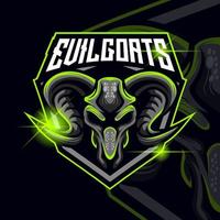 Goats Esport Logo Template vector