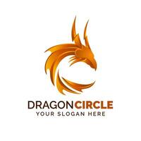 Dragon Logo Gradient icon symbol modern template design vector